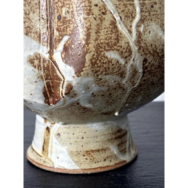 Ceramic Vase With Bespoken Glaze by Makoto Yabe For Sale - Image 4 of 12