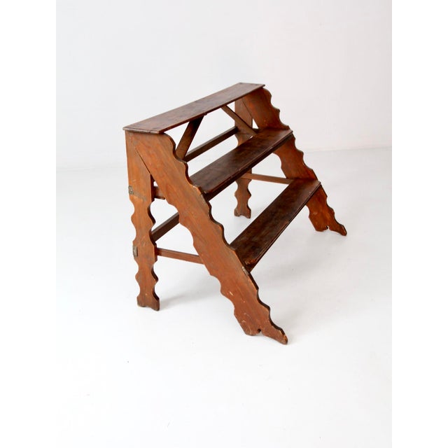 Wood Vintage Wooden Plant Stand Riser For Sale - Image 7 of 10