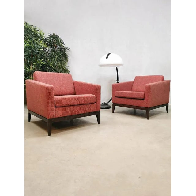 Artifort Set of Mid-Century Cubic Lounge Chairs by Theo Ruth for Artifort For Sale - Image 4 of 7