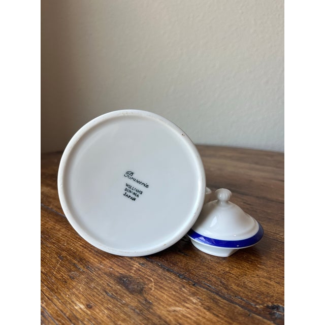 White Williams Sonoma Brasserie Pattern Creamer Made in Japan For Sale - Image 8 of 8