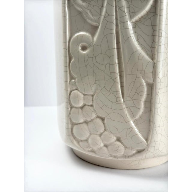 1930s Art Deco French Vase in Glazed Earthenware from Orchies, 1930s For Sale - Image 5 of 11