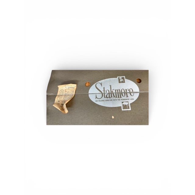 Mid-Century Modern Stakmore Folding Dining Chairs - Set of 4 For Sale - Image 9 of 9