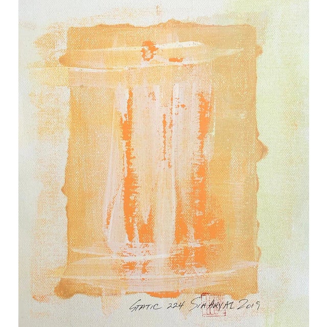 Abstract Static 224 Shades of Orange Painting For Sale