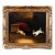 Antique 19th-Century British Oil Painting, “Three Dogs” For Sale