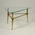 Italian Brass and Glass Tripod Coffee Table, 1950s For Sale - Image 10 of 11