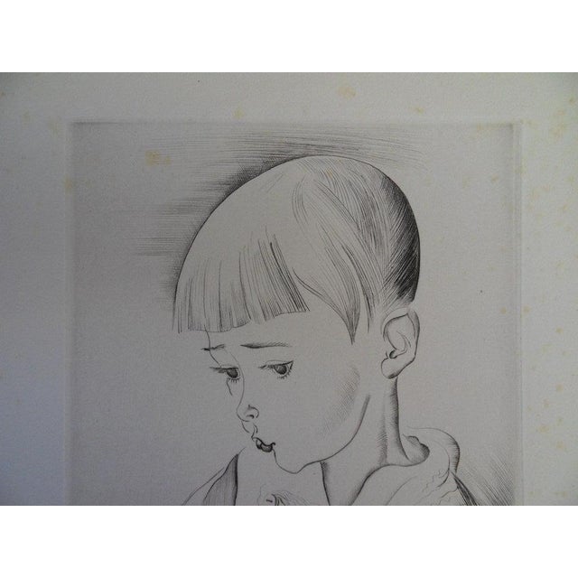 Emilia "Mily" Possoz (1888-1967) Young Reader Original engraving Signed in pencil Limited edition of 50 copies (the...