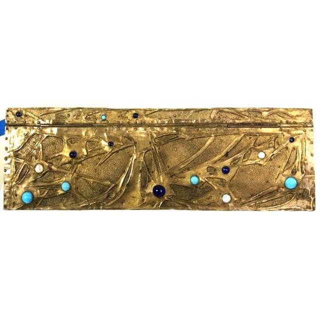 Continental Art Nouveau Copper, Glass & Wood Jewelry Box, Ca. 1900 For Sale In New York - Image 6 of 12