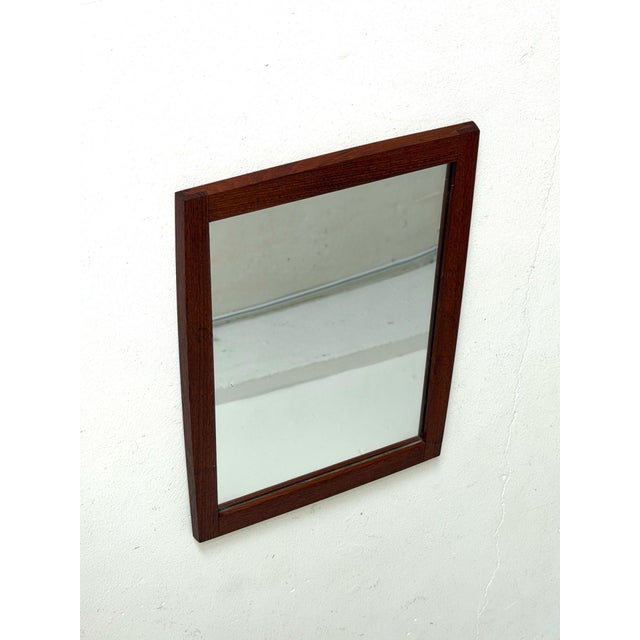 Small Teak Mirror, 1960s For Sale - Image 4 of 5