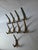 1950s Brass Model 4056 Wall Hooks from Carl Auböck, 1950s, Set of 9 For Sale - Image 5 of 8