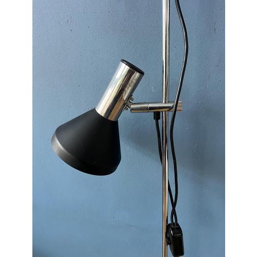Vintage Black Floor Lamp with Two Aluminum Spots For Sale - Image 10 of 13