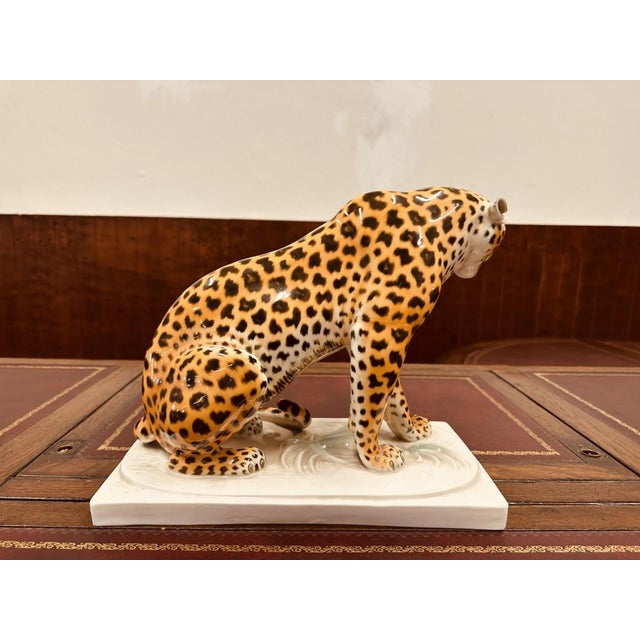 Porcelain Sculpture Leopard by Arthur Storch For Sale - Image 3 of 16