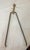 18th Century Antique 18th Century Wrought Iron Turned Brass English Fireplace Tongs Tool 20 For Sale - Image 5 of 9