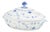 Blue Fluted Plain Oval Tureen with Lid in Porcelain from Royal Copenhagen, 1962 For Sale
