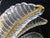 Vintage Palmette Pendant Light in Crystal Glass with Gold Thread, 1985 For Sale - Image 12 of 14