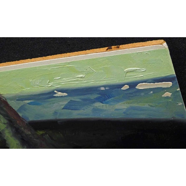 James Thorpe "Cypress" Hand Signed Original Oil on Board Landscape Painting For Sale - Image 4 of 6