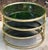 Mid Century Modern Brass and Glass 3 Tier Circular Swiveling Side End Table For Sale In Savannah - Image 6 of 11