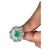 Natural Emerald Ring with Diamond in 18k Gold For Sale - Image 15 of 18