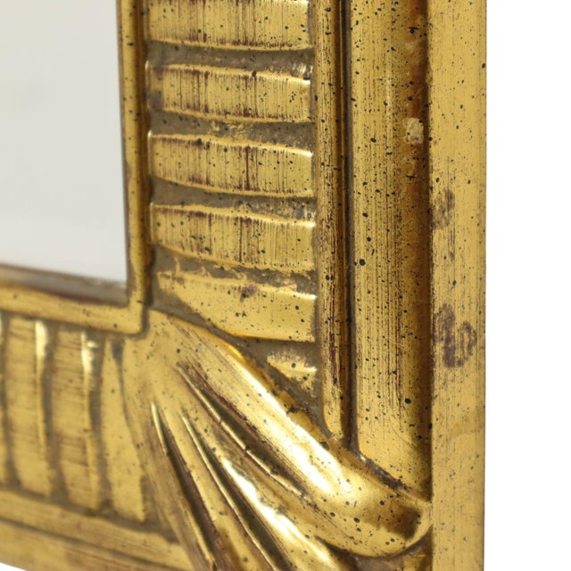 Hollywood Regency Bevelled Gold Mirror from Deknudt, 1970s For Sale - Image 15 of 18