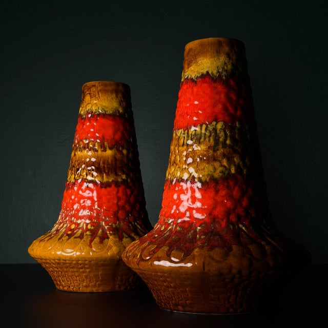 Vintage Lava Ceramic Vase by Kil Liboje, Yugoslavia, 1960s For Sale - Image 14 of 15