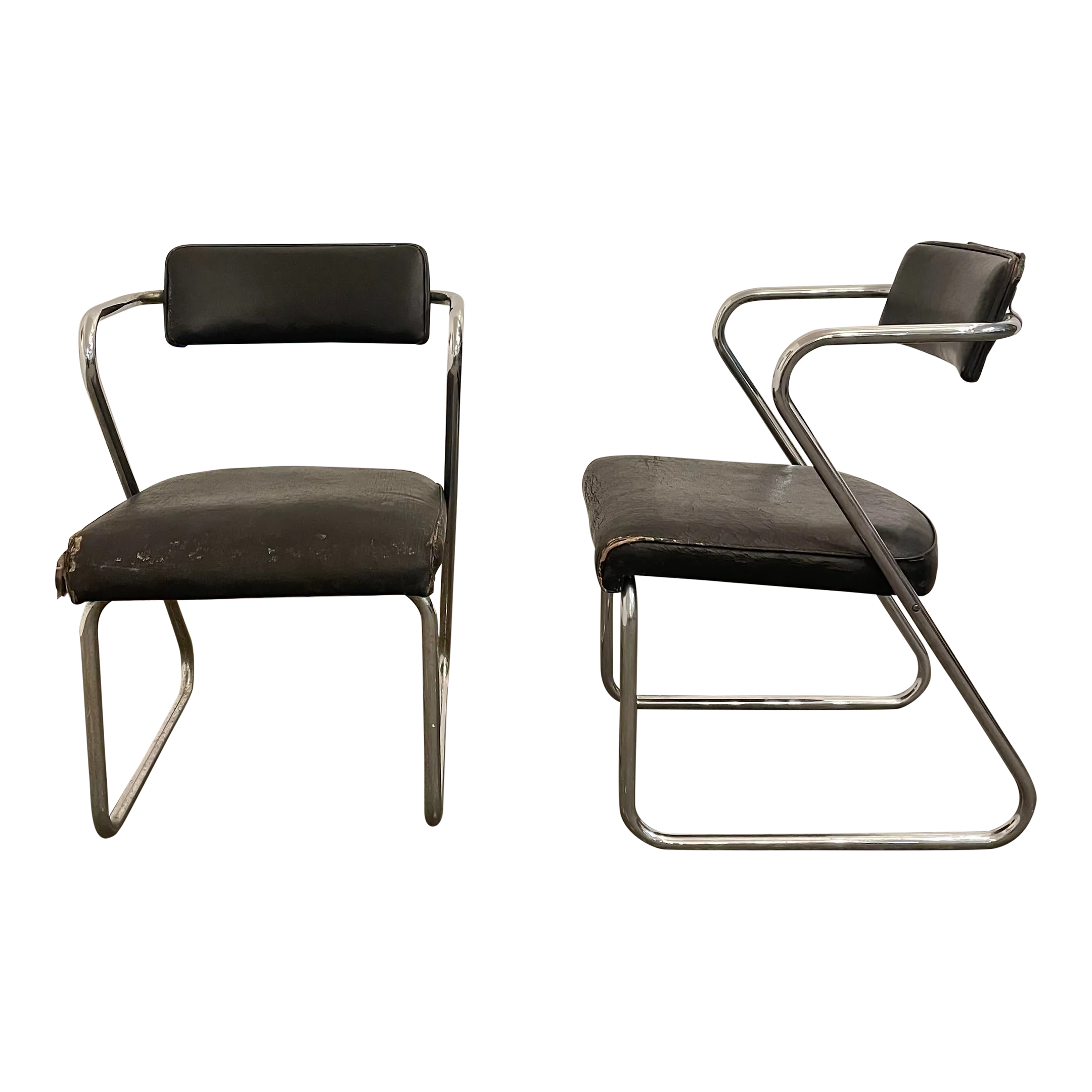 Gilbert Rohde for the Troy Sunshade Company Pair of Z Chairs