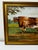 Victorian British Shorthorn Bull Pastoral Oil Painting in Gilt Frame c.1890 An expressive late-Victorian British livestock...