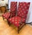 Traditional Pair of Ethan Allen Red Upholstered Arm Chairs For Sale - Image 3 of 7