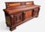 Mid 20th Century Monumental Carved Baroque Style Credenza With Figured Wood Panels — 102″ Wide For Sale - Image 4 of 12