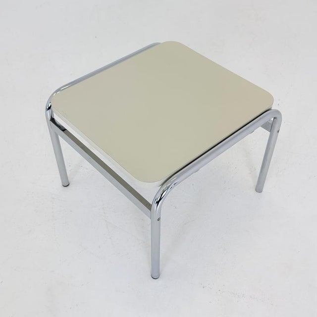 1 of 3 Mid-Century Girsberger Eurochair White Coffee Table, Swiss 1980s For Sale - Image 6 of 18
