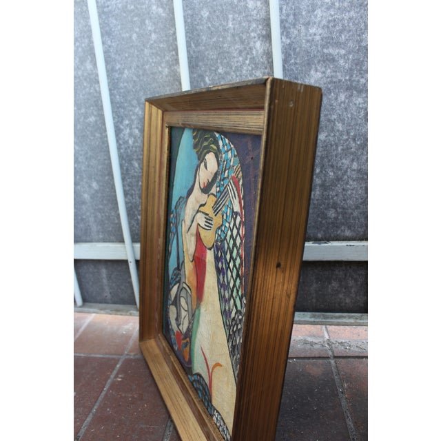1930s Modernist Hungarian Style Oil Painting Nude Female Homage to Béla Kádár Framed For Sale - Image 6 of 8