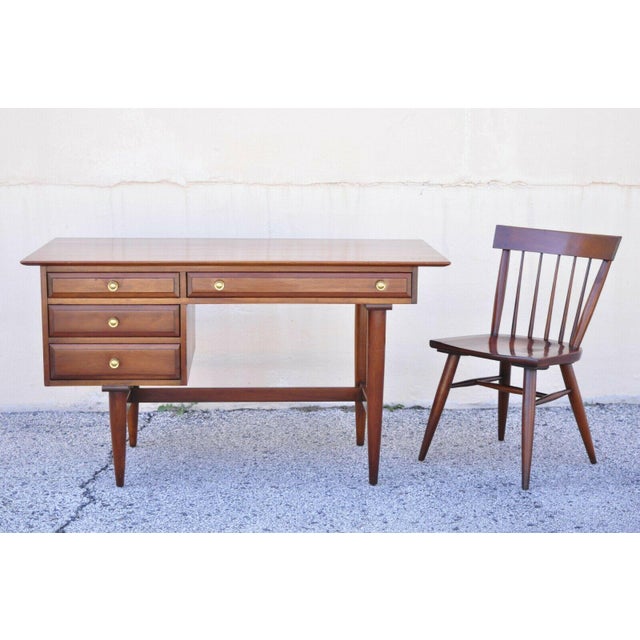 Willett Transitional Mid Century Modern Cherry Wood Writing Desk and
