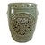 Green Medallion Ceramic Garden Stool For Sale