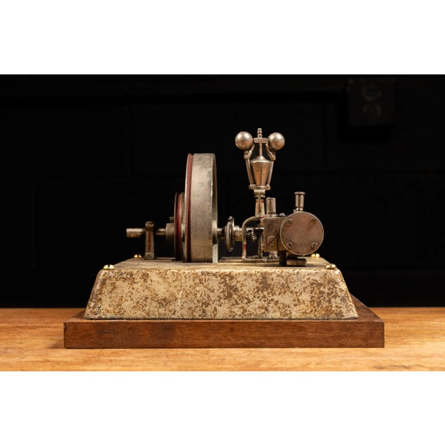 Antique Miniature Horizontal Steam Engine For Sale - Image 4 of 9