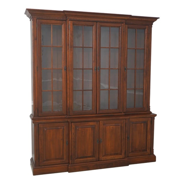Lexington Bob Timberlake Cherry Four-Door Bookcase Breakfront For Sale