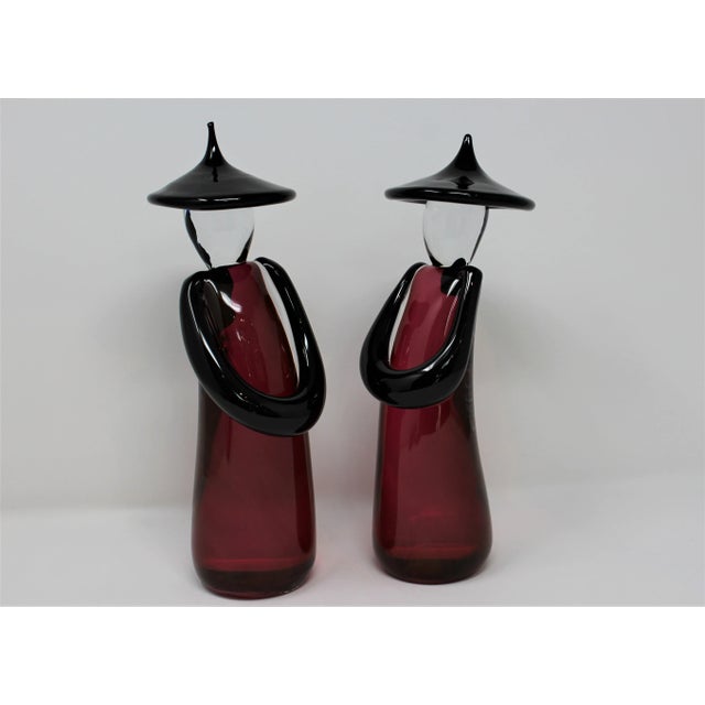 2010s Murano Glass Chinese Figurines by Roberto Beltrami - a Pair For Sale - Image 5 of 5