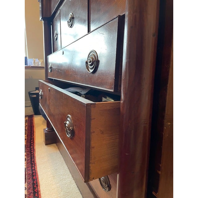 19th Century Mahogany English Butlers Chest For Sale In Los Angeles - Image 6 of 12