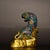 Metal Late 19th Century Cloisonné Enamel Tiger Statue on Gilt Base, 1.6kg For Sale - Image 7 of 9
