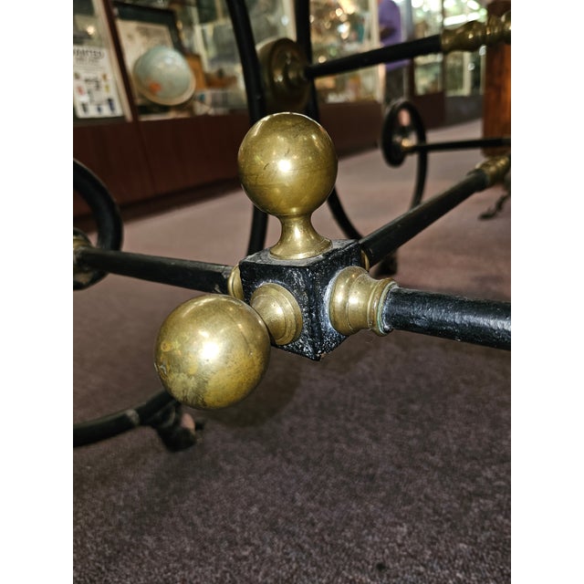 19th Century French Cast Iron & Marble Butcher Shop or Pastry Table For Sale - Image 12 of 14
