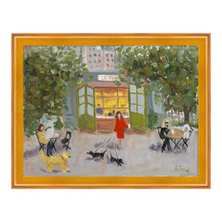 Bryant Park by Alice Ford in Gold Frame, Small Art Print For Sale