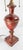 Mid-Century Decorative Toleware Tole Style Painted Red and Gold Table Lamp For Sale - Image 10 of 13