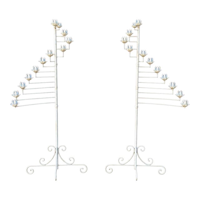 1940s 6’4” Marigold Candelabra Set For Sale