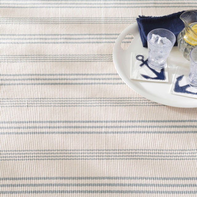 We're sweet on this Swede, in cozy woven cotton in an elegant cornflower blue stripe. Perfectly designed to make a style...