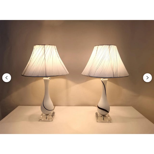 Vintage Art Deco Table Lamps, 1980s, Set of 2 For Sale - Image 7 of 10