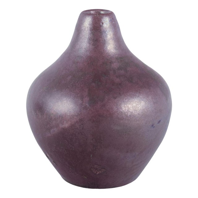 Danish Ceramici Vase in Luster Glaze from Søren Kongstrand, 1920s For Sale
