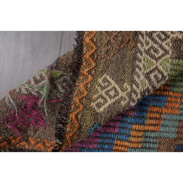 Textile Turkish Colorful Kilim For Sale - Image 7 of 11