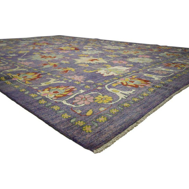 Colorful Contemporary Turkish Oushak Rug 11 4 X 15 6 Chairish