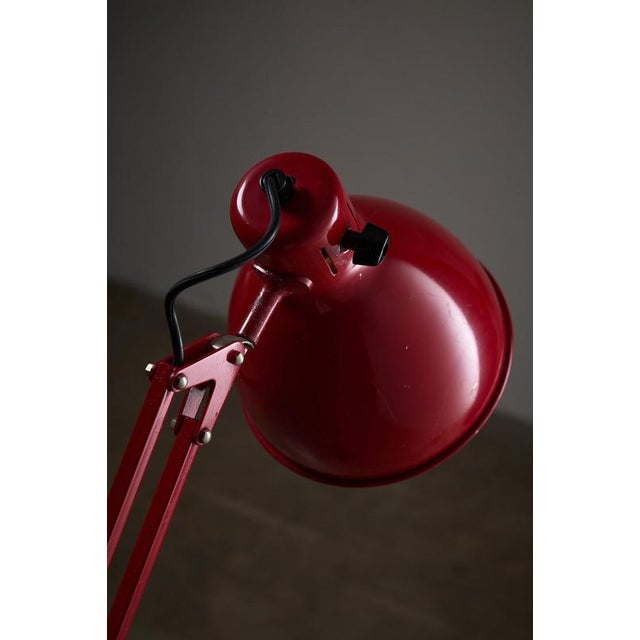 Black Red and Black Arma Adjustable Floor Lamp from Metalarte, 1970s For Sale - Image 8 of 9