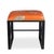 The Medallion Single Black Bench is shown with Scalamandre's whimsical "Leaping Cheetah" fabric in Clementine orange. We...