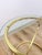 Round Brass Angular End Table Milo Baughman Style Postmodern Vintage MCM For Sale - Image 9 of 9