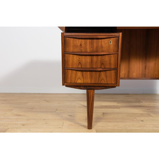Mid-Century Modern Freestanding Rosewood Desk, Denmark, 1960s For Sale - Image 13 of 18