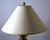 1970s 1970s Stiffel Cream Faux Embossed Snakeskin Brass Floor Lamp For Sale - Image 5 of 16